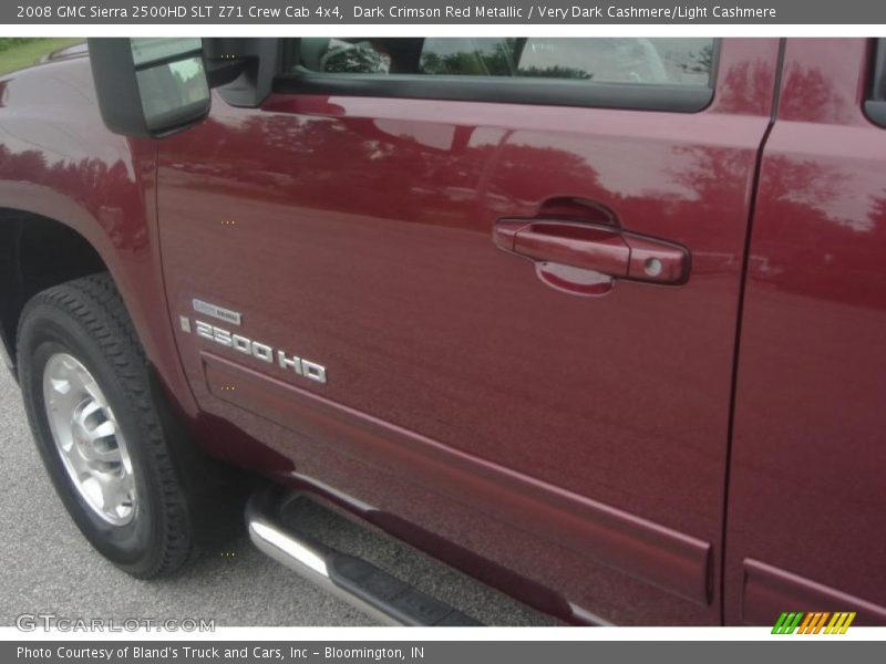 Dark Crimson Red Metallic / Very Dark Cashmere/Light Cashmere 2008 GMC Sierra 2500HD SLT Z71 Crew Cab 4x4