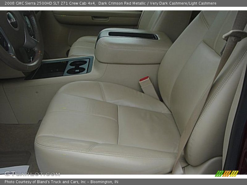 Dark Crimson Red Metallic / Very Dark Cashmere/Light Cashmere 2008 GMC Sierra 2500HD SLT Z71 Crew Cab 4x4
