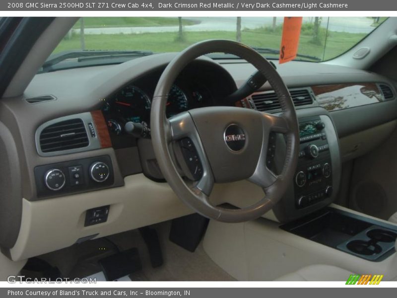 Dark Crimson Red Metallic / Very Dark Cashmere/Light Cashmere 2008 GMC Sierra 2500HD SLT Z71 Crew Cab 4x4