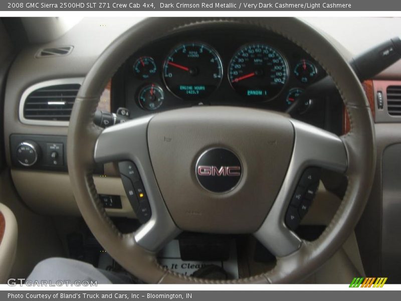 Dark Crimson Red Metallic / Very Dark Cashmere/Light Cashmere 2008 GMC Sierra 2500HD SLT Z71 Crew Cab 4x4