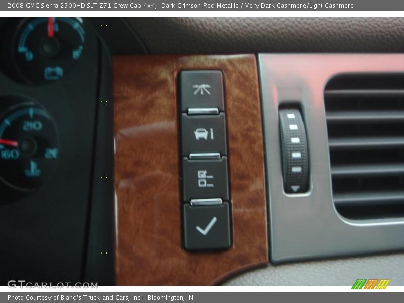 Dark Crimson Red Metallic / Very Dark Cashmere/Light Cashmere 2008 GMC Sierra 2500HD SLT Z71 Crew Cab 4x4