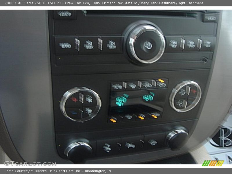 Dark Crimson Red Metallic / Very Dark Cashmere/Light Cashmere 2008 GMC Sierra 2500HD SLT Z71 Crew Cab 4x4