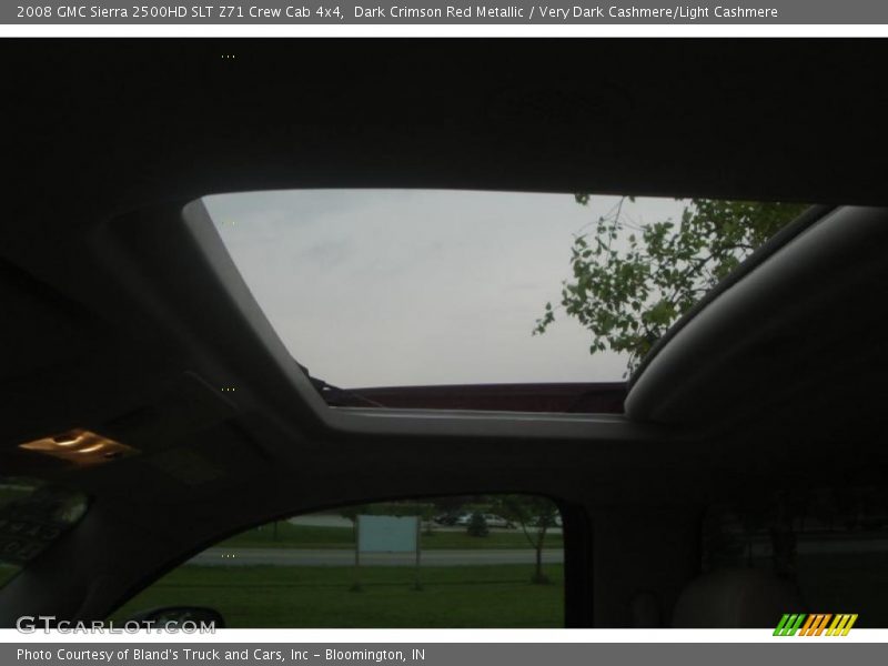 Dark Crimson Red Metallic / Very Dark Cashmere/Light Cashmere 2008 GMC Sierra 2500HD SLT Z71 Crew Cab 4x4