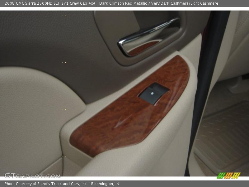 Dark Crimson Red Metallic / Very Dark Cashmere/Light Cashmere 2008 GMC Sierra 2500HD SLT Z71 Crew Cab 4x4
