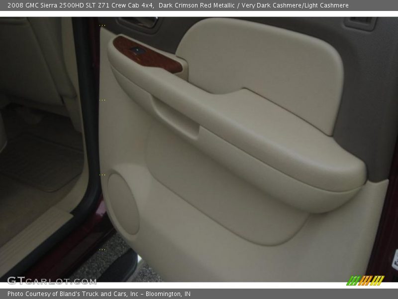 Dark Crimson Red Metallic / Very Dark Cashmere/Light Cashmere 2008 GMC Sierra 2500HD SLT Z71 Crew Cab 4x4