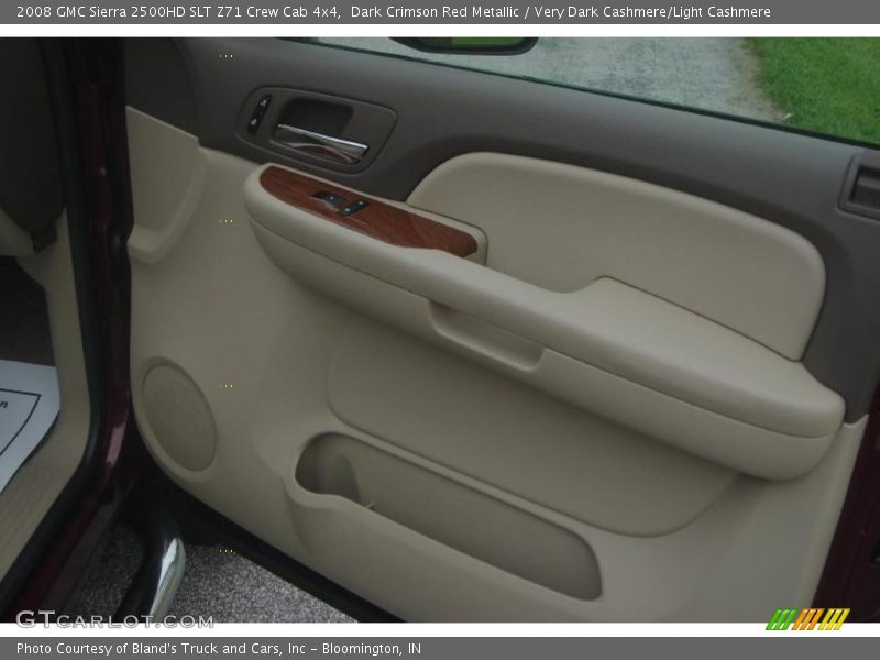 Dark Crimson Red Metallic / Very Dark Cashmere/Light Cashmere 2008 GMC Sierra 2500HD SLT Z71 Crew Cab 4x4