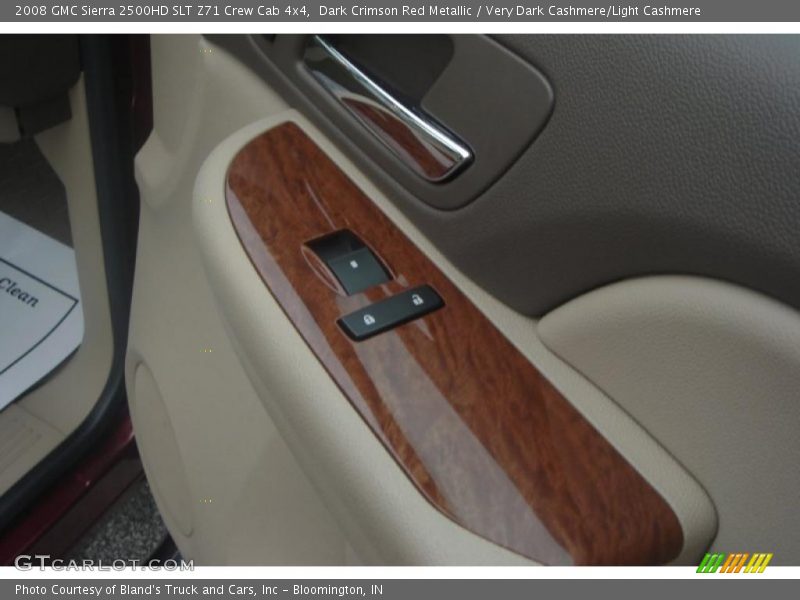 Dark Crimson Red Metallic / Very Dark Cashmere/Light Cashmere 2008 GMC Sierra 2500HD SLT Z71 Crew Cab 4x4