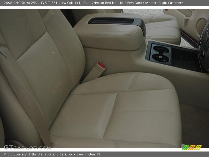 Dark Crimson Red Metallic / Very Dark Cashmere/Light Cashmere 2008 GMC Sierra 2500HD SLT Z71 Crew Cab 4x4