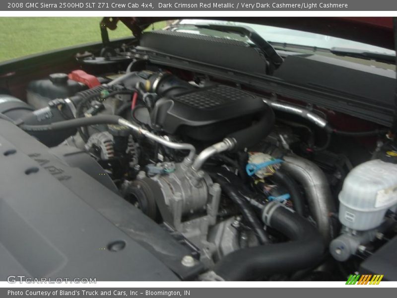 Dark Crimson Red Metallic / Very Dark Cashmere/Light Cashmere 2008 GMC Sierra 2500HD SLT Z71 Crew Cab 4x4