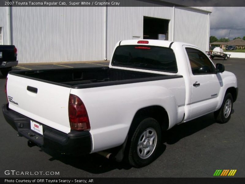 Super White / Graphite Gray 2007 Toyota Tacoma Regular Cab