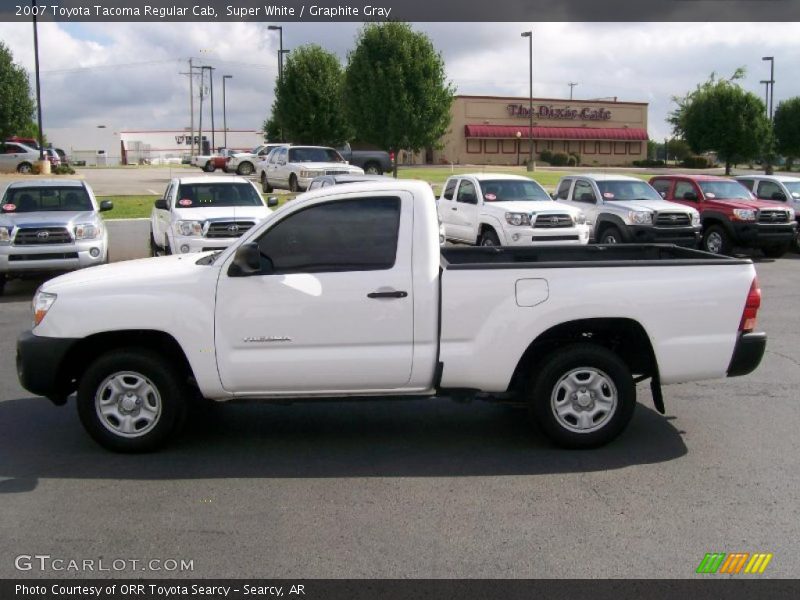 Super White / Graphite Gray 2007 Toyota Tacoma Regular Cab