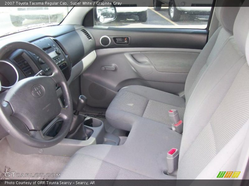 Super White / Graphite Gray 2007 Toyota Tacoma Regular Cab
