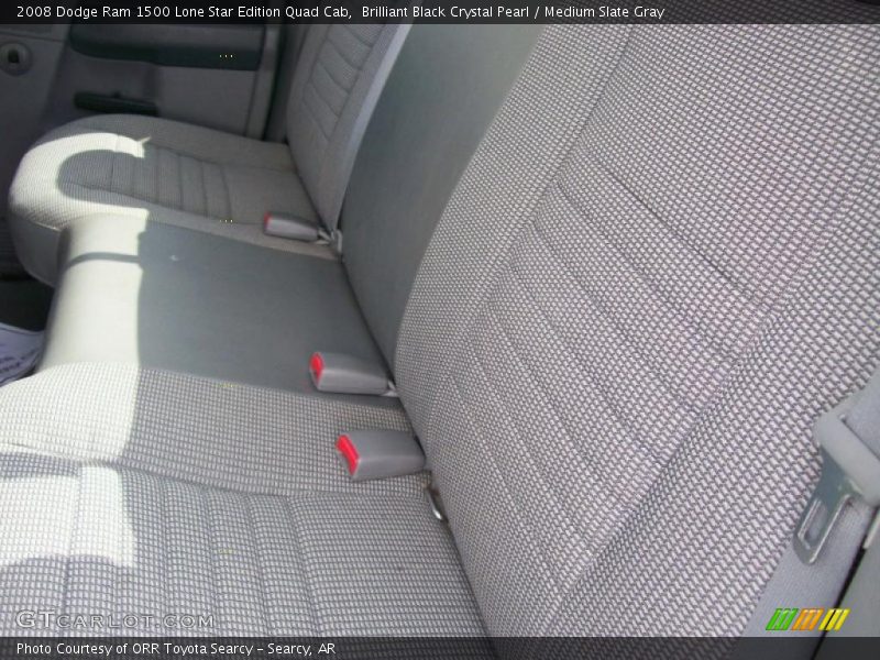 Brilliant Black Crystal Pearl / Medium Slate Gray 2008 Dodge Ram 1500 Lone Star Edition Quad Cab