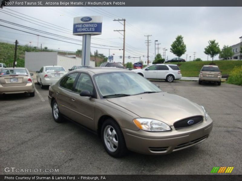 Arizona Beige Metallic / Medium/Dark Pebble 2007 Ford Taurus SE