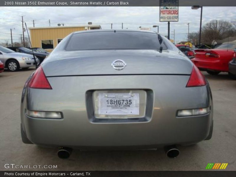 Silverstone Metallic / Carbon Black 2003 Nissan 350Z Enthusiast Coupe