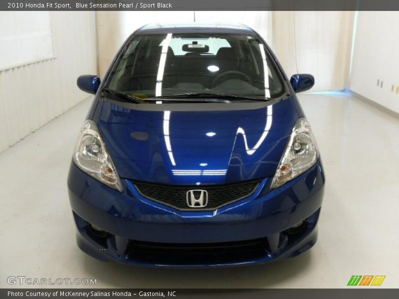 Blue Sensation Pearl / Sport Black 2010 Honda Fit Sport