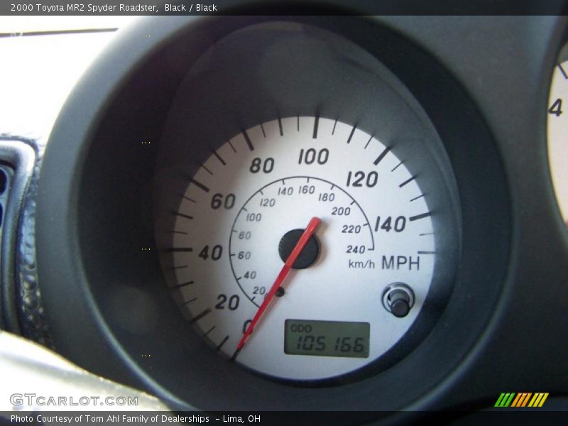 Black / Black 2000 Toyota MR2 Spyder Roadster