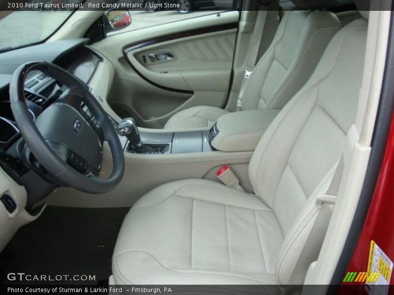 Red Candy Metallic / Light Stone 2010 Ford Taurus Limited