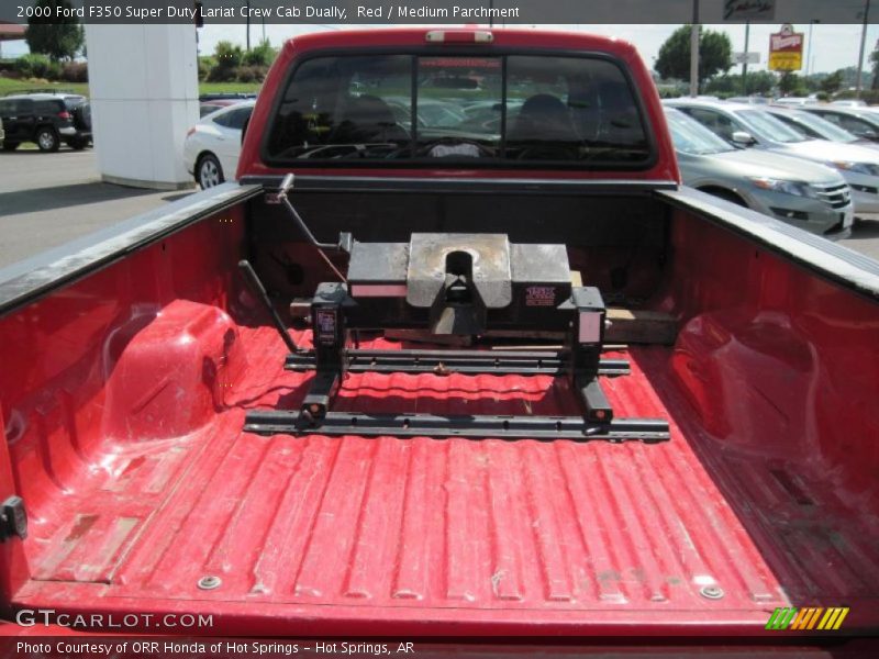 Red / Medium Parchment 2000 Ford F350 Super Duty Lariat Crew Cab Dually