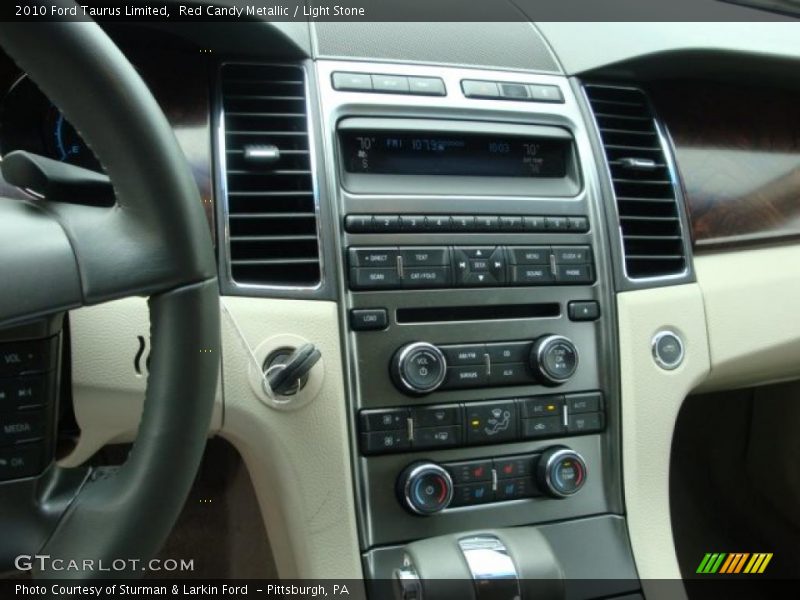 Red Candy Metallic / Light Stone 2010 Ford Taurus Limited