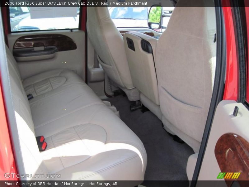 Red / Medium Parchment 2000 Ford F350 Super Duty Lariat Crew Cab Dually