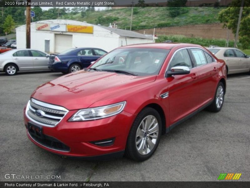 Red Candy Metallic / Light Stone 2010 Ford Taurus Limited