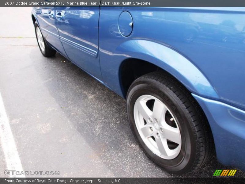 Marine Blue Pearl / Dark Khaki/Light Graystone 2007 Dodge Grand Caravan SXT