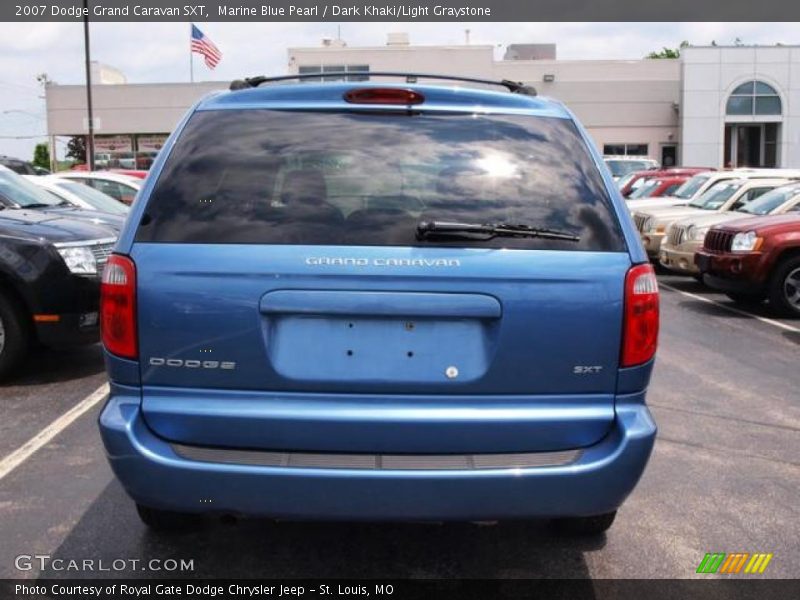 Marine Blue Pearl / Dark Khaki/Light Graystone 2007 Dodge Grand Caravan SXT