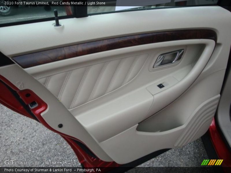 Red Candy Metallic / Light Stone 2010 Ford Taurus Limited