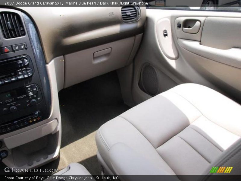 Marine Blue Pearl / Dark Khaki/Light Graystone 2007 Dodge Grand Caravan SXT