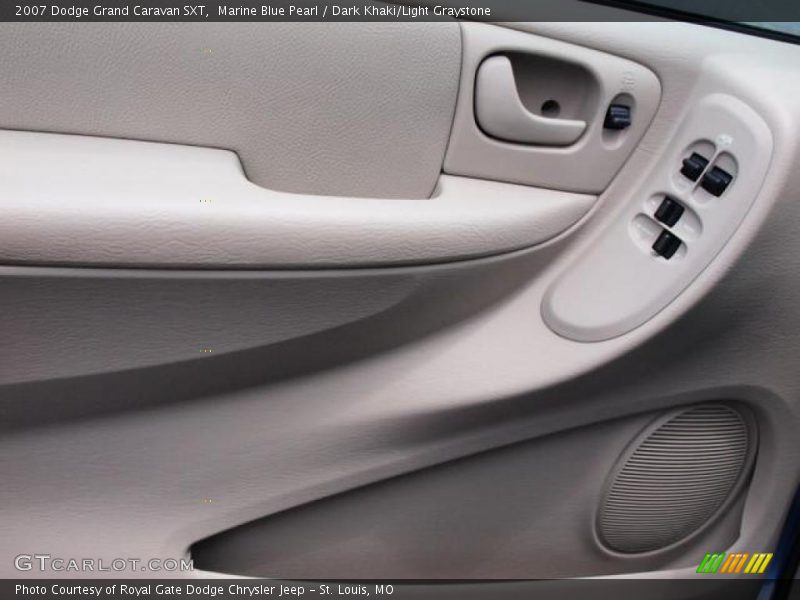 Marine Blue Pearl / Dark Khaki/Light Graystone 2007 Dodge Grand Caravan SXT