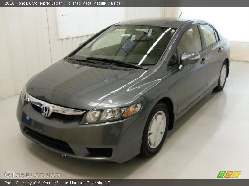 Polished Metal Metallic / Beige 2010 Honda Civic Hybrid Sedan