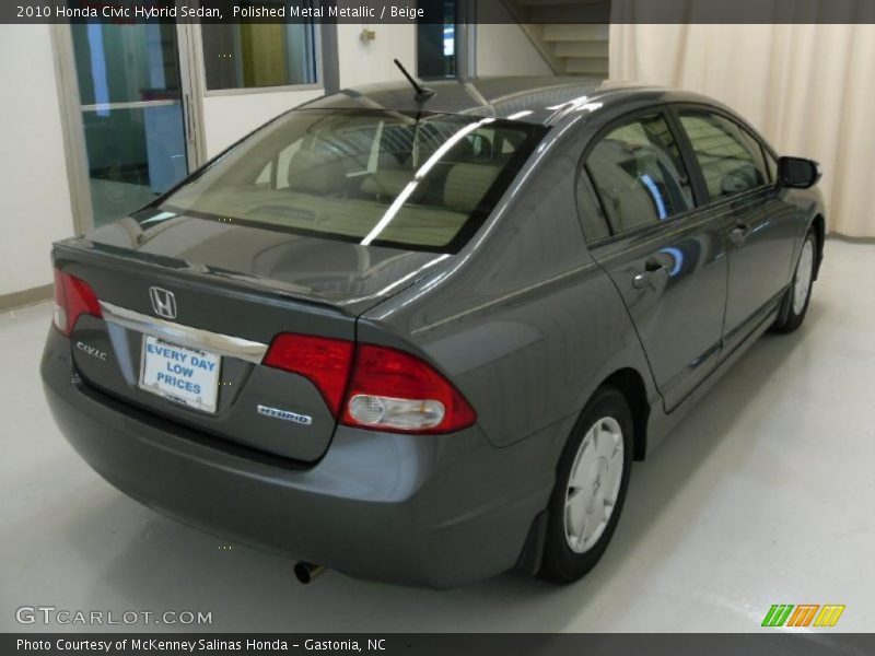 Polished Metal Metallic / Beige 2010 Honda Civic Hybrid Sedan