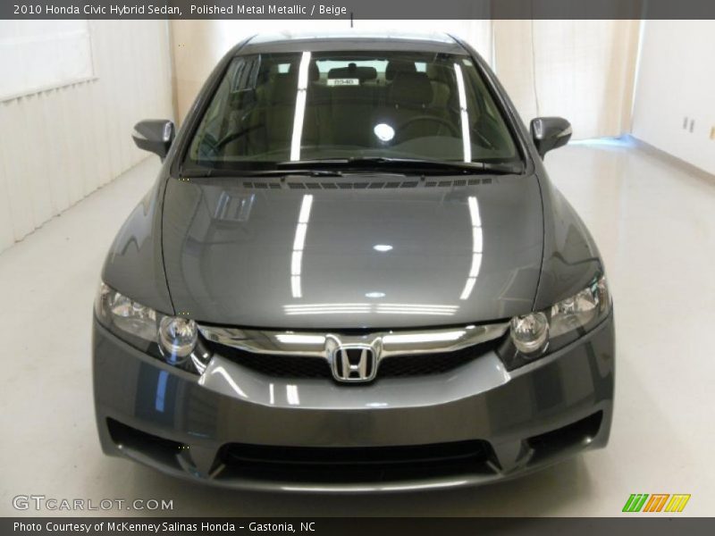Polished Metal Metallic / Beige 2010 Honda Civic Hybrid Sedan
