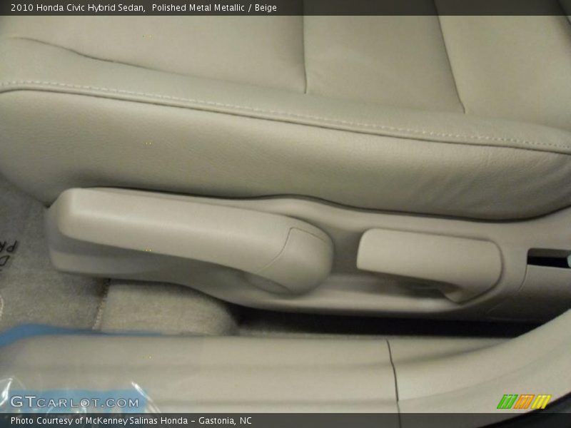 Polished Metal Metallic / Beige 2010 Honda Civic Hybrid Sedan
