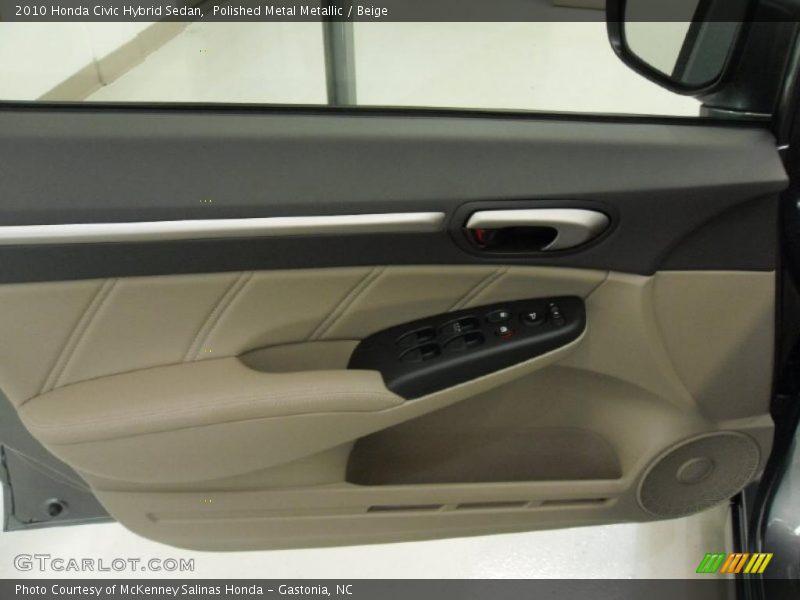 Polished Metal Metallic / Beige 2010 Honda Civic Hybrid Sedan