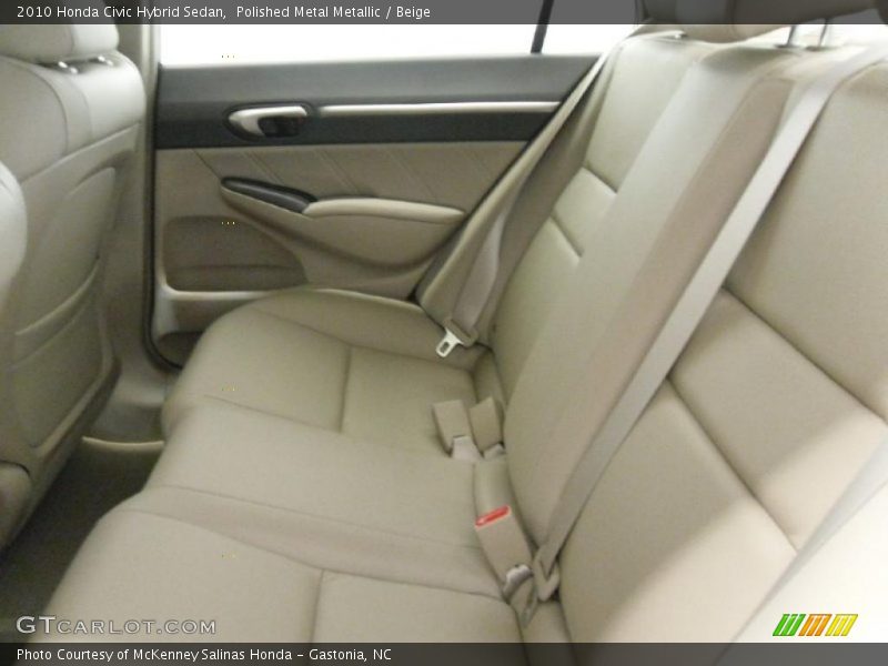 Polished Metal Metallic / Beige 2010 Honda Civic Hybrid Sedan