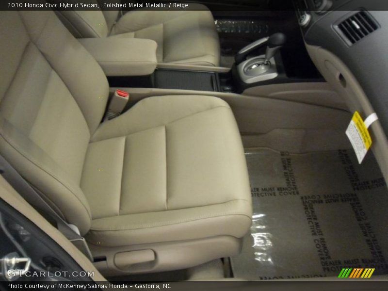 Polished Metal Metallic / Beige 2010 Honda Civic Hybrid Sedan