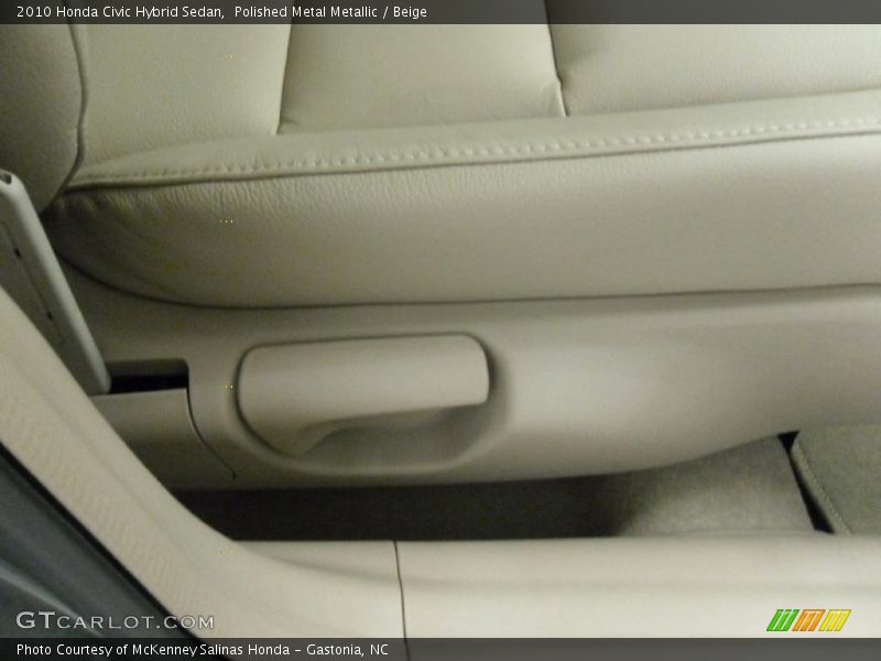 Polished Metal Metallic / Beige 2010 Honda Civic Hybrid Sedan