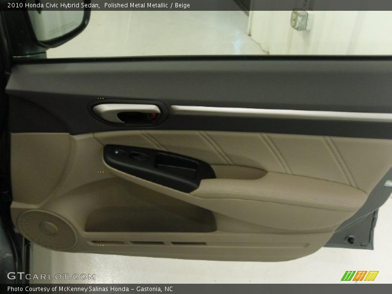Polished Metal Metallic / Beige 2010 Honda Civic Hybrid Sedan