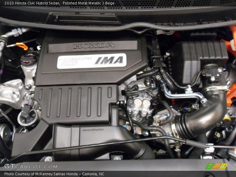Polished Metal Metallic / Beige 2010 Honda Civic Hybrid Sedan