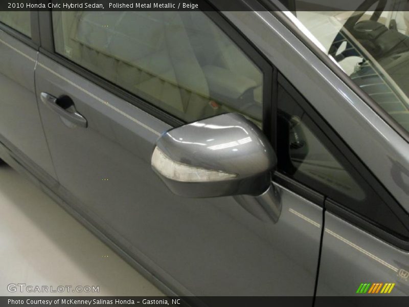 Polished Metal Metallic / Beige 2010 Honda Civic Hybrid Sedan