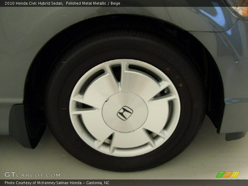 Polished Metal Metallic / Beige 2010 Honda Civic Hybrid Sedan