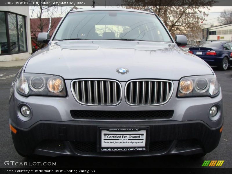 Silver Grey Metallic / Black 2007 BMW X3 3.0si