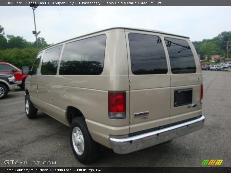 Pueblo Gold Metallic / Medium Flint 2009 Ford E Series Van E350 Super Duty XLT Passenger