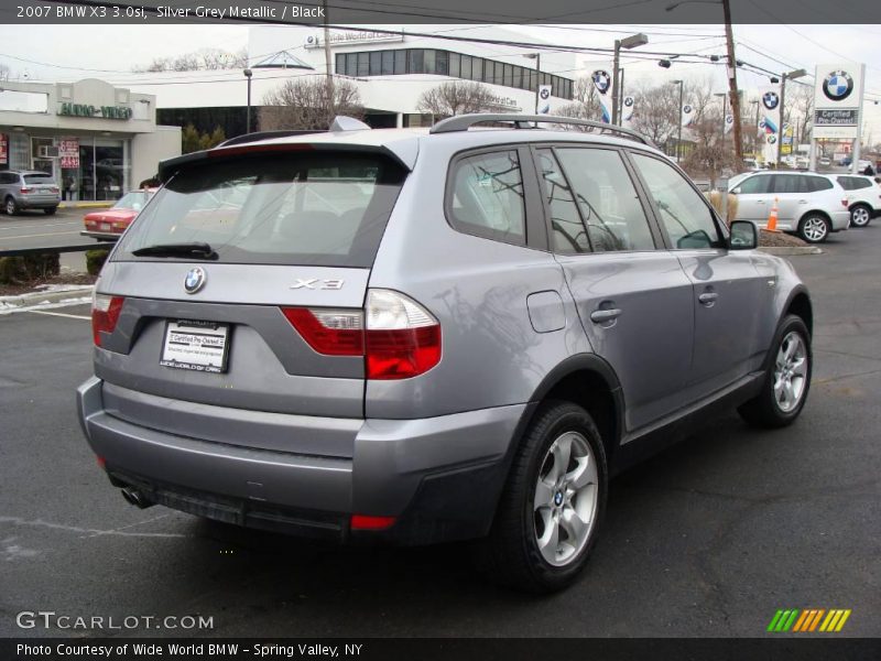 Silver Grey Metallic / Black 2007 BMW X3 3.0si