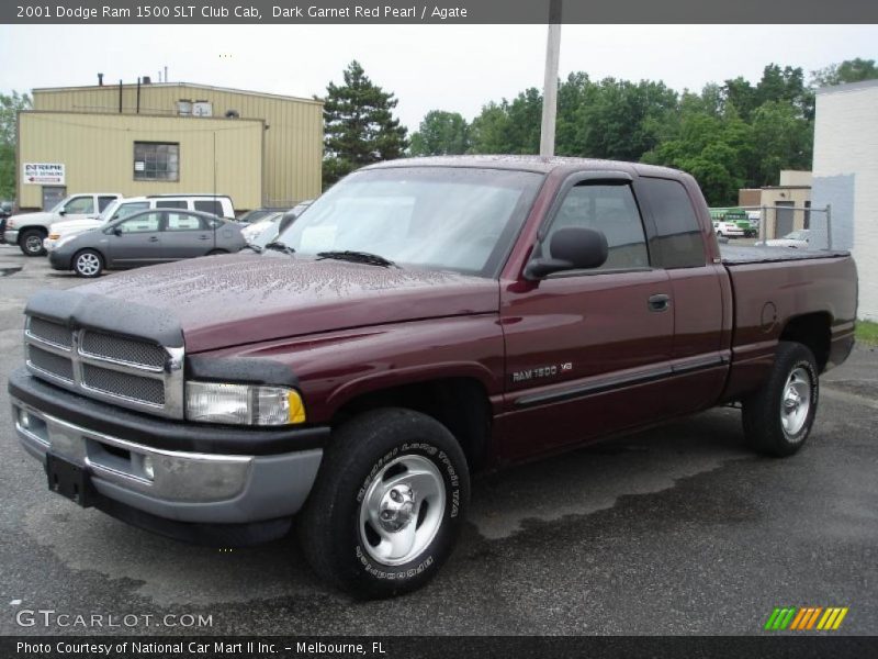 Dark Garnet Red Pearl / Agate 2001 Dodge Ram 1500 SLT Club Cab