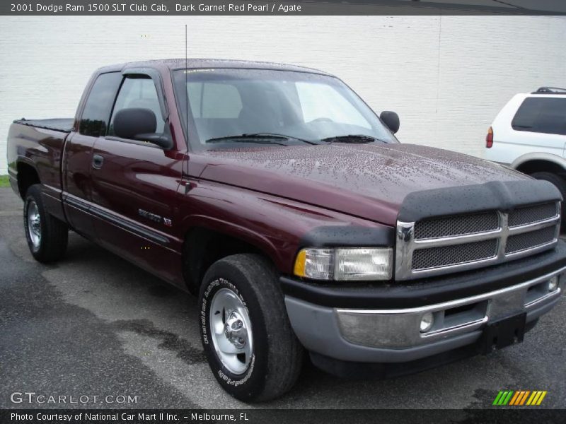 Dark Garnet Red Pearl / Agate 2001 Dodge Ram 1500 SLT Club Cab