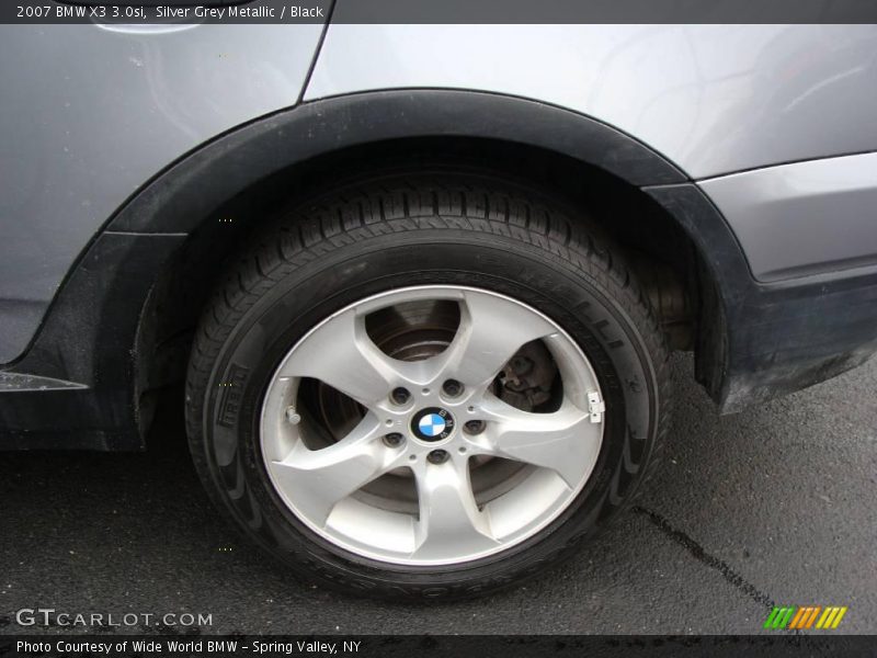 Silver Grey Metallic / Black 2007 BMW X3 3.0si