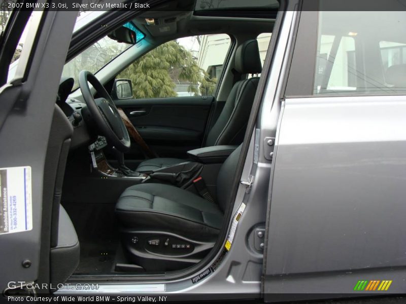 Silver Grey Metallic / Black 2007 BMW X3 3.0si